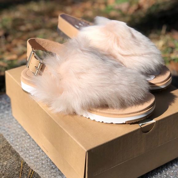 ❌❌ SOLD ❌❌ New!  UGG Fluffy Sandals - Picture 4 of 8